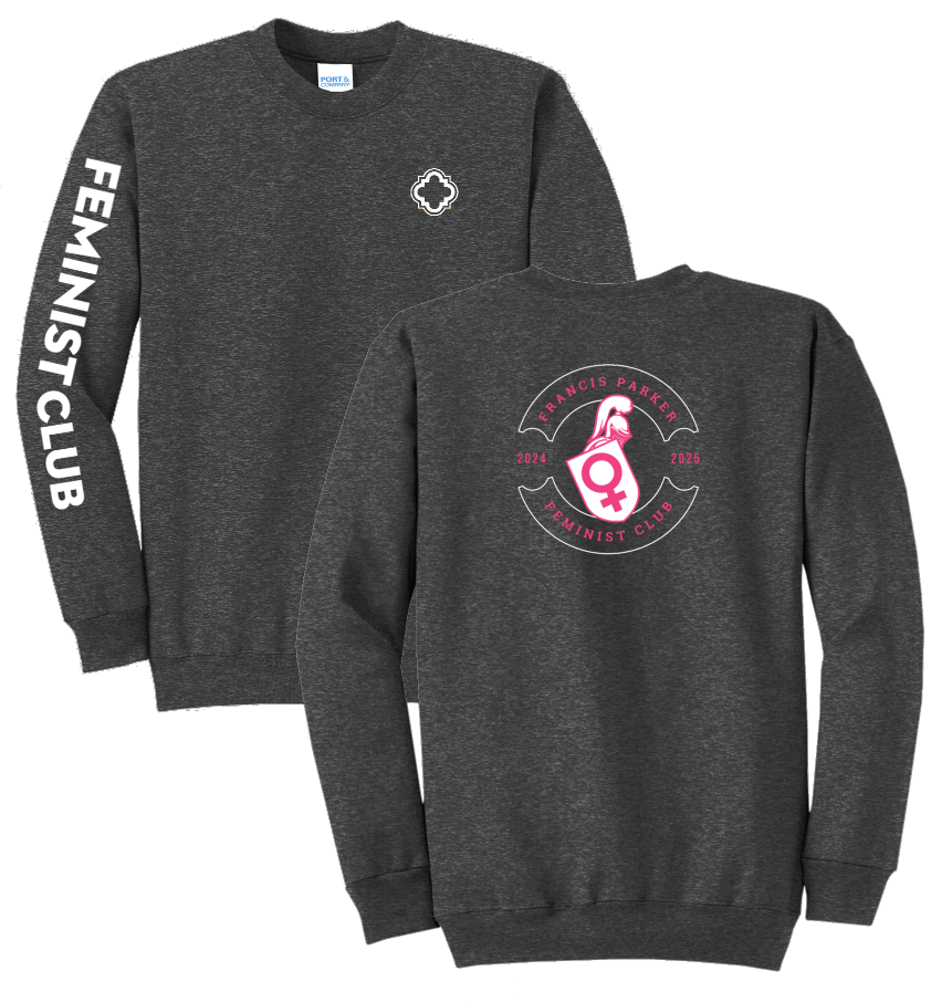 Feminist Club Core Crewneck Sweatshirt - "FEMINIST CLUB"