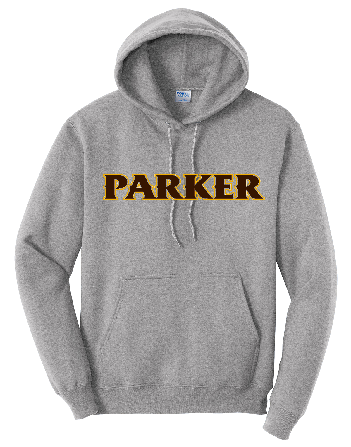 Men's Core Fleece Pullover Hooded Sweatshirt - "PARKER" or "P"