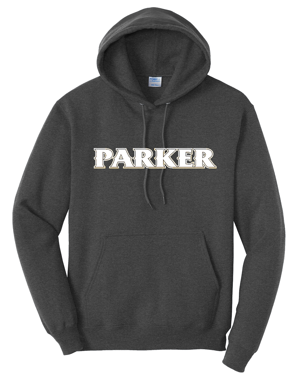 Men's Core Fleece Pullover Hooded Sweatshirt - "PARKER" or "P"