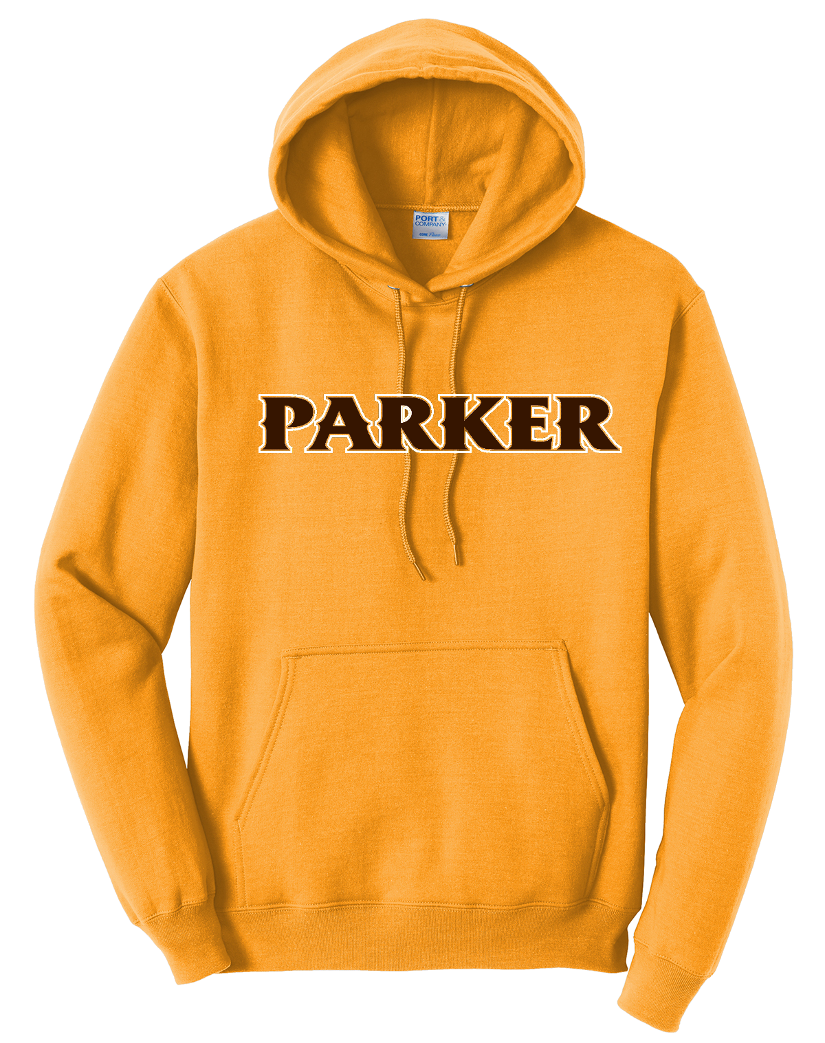 Men's Core Fleece Pullover Hooded Sweatshirt - "PARKER" or "P"