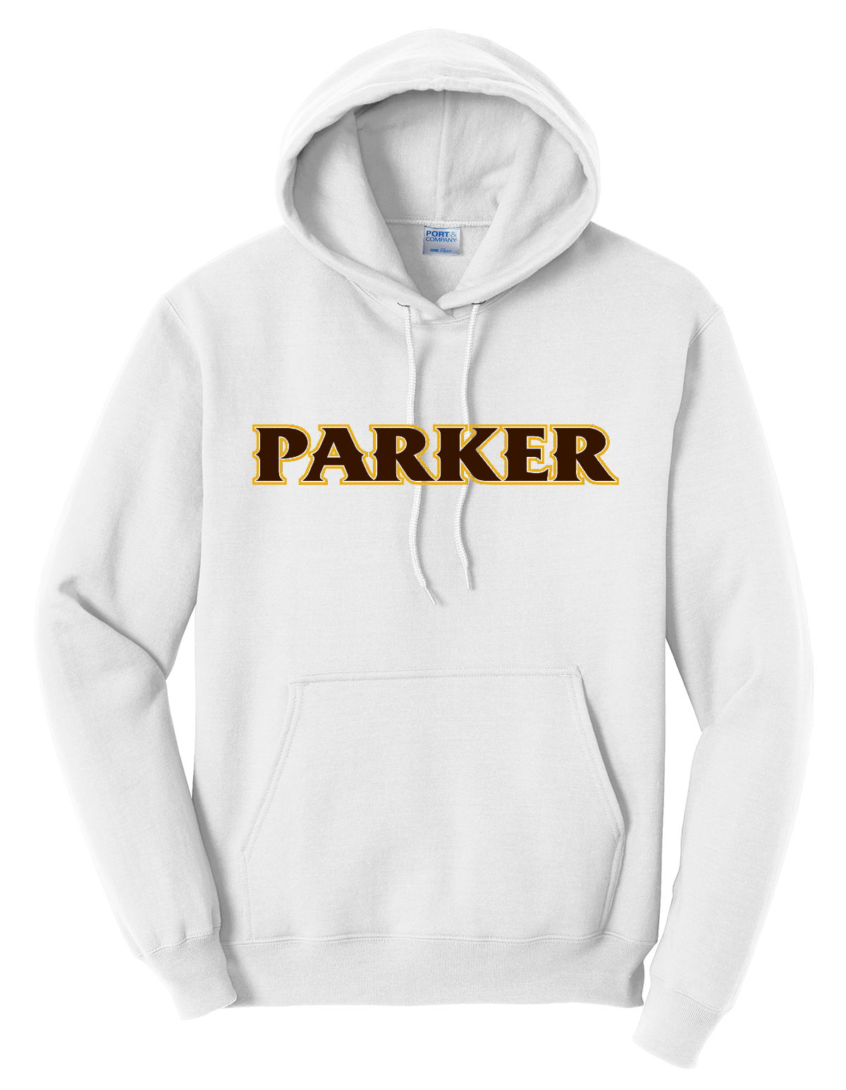 Men's Core Fleece Pullover Hooded Sweatshirt - "PARKER" or "P"