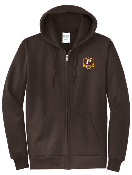 Men's Core Fleece Full Zip Hoodie - "P" or "SHIELD"