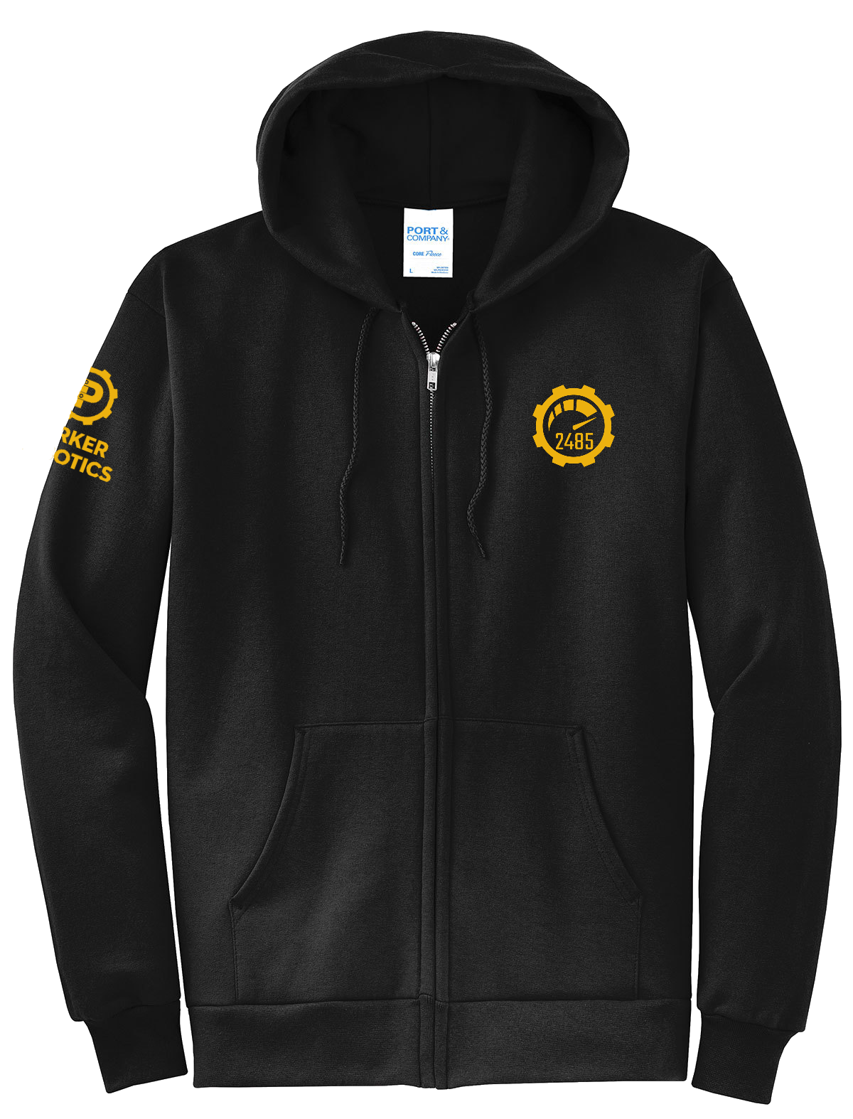Robotics Men's Core Fleece Full Zip Hoodie - "OVERCLOCKED"