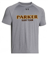 Men's Locker Tee 2.0 - "PARKER SURF TEAM" [colors: gray, white]