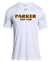 Men's Locker Tee 2.0 - "PARKER SURF TEAM" [colors: gray, white]