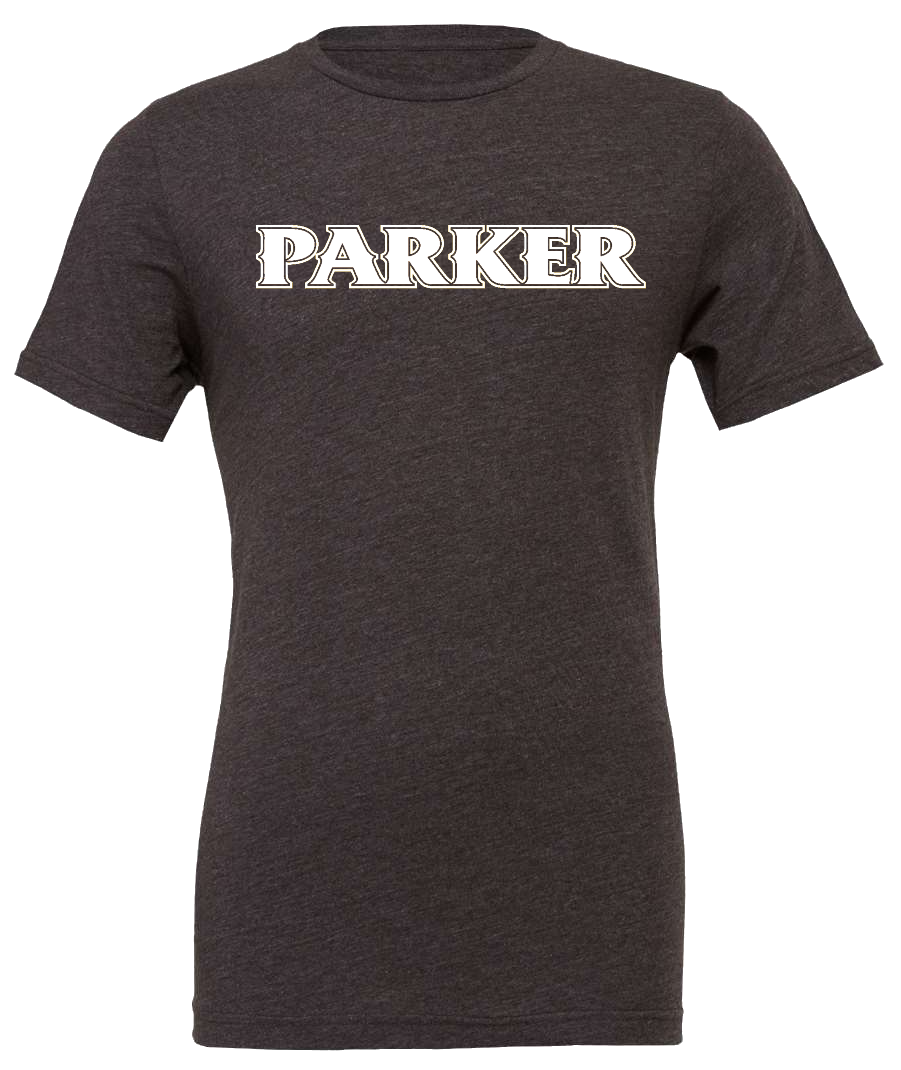 Adult  Blend CVC Tee - "PARKER" or "P"