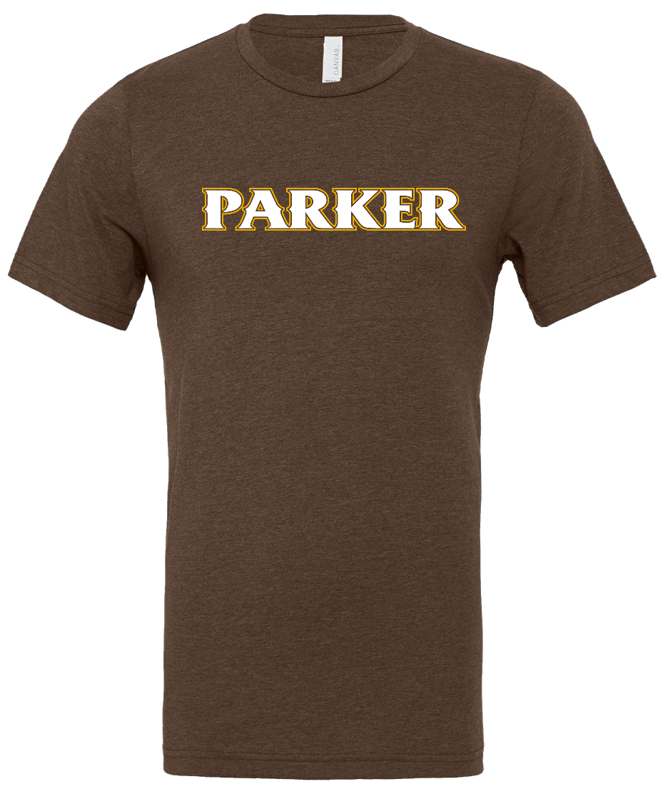 Adult  Blend CVC Tee - "PARKER" or "P"