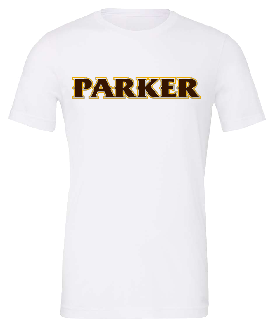 Adult  Blend CVC Tee - "PARKER" or "P"