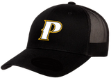 Classic Retro Trucker 2-Tone Baseball Cap - "P" or "SHIELD"