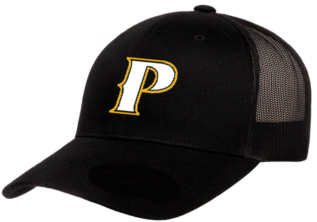 Classic Retro Trucker 2-Tone Baseball Cap - "P" or "SHIELD"