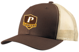 Classic Retro Trucker 2-Tone Baseball Cap - "P" or "SHIELD"