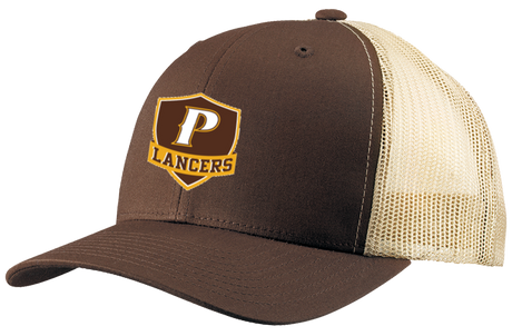 Classic Retro Trucker 2-Tone Baseball Cap - "P" or "SHIELD"