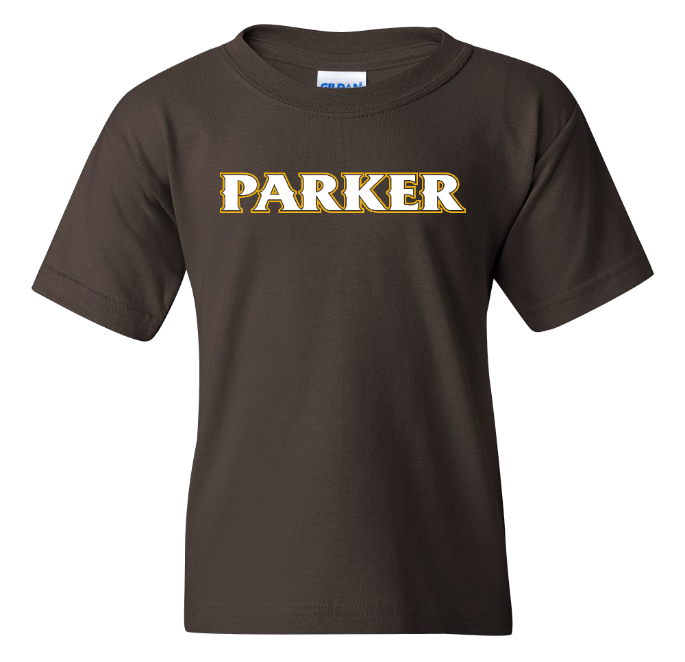 Youth Cotton Tees -"PARKER" or "P"