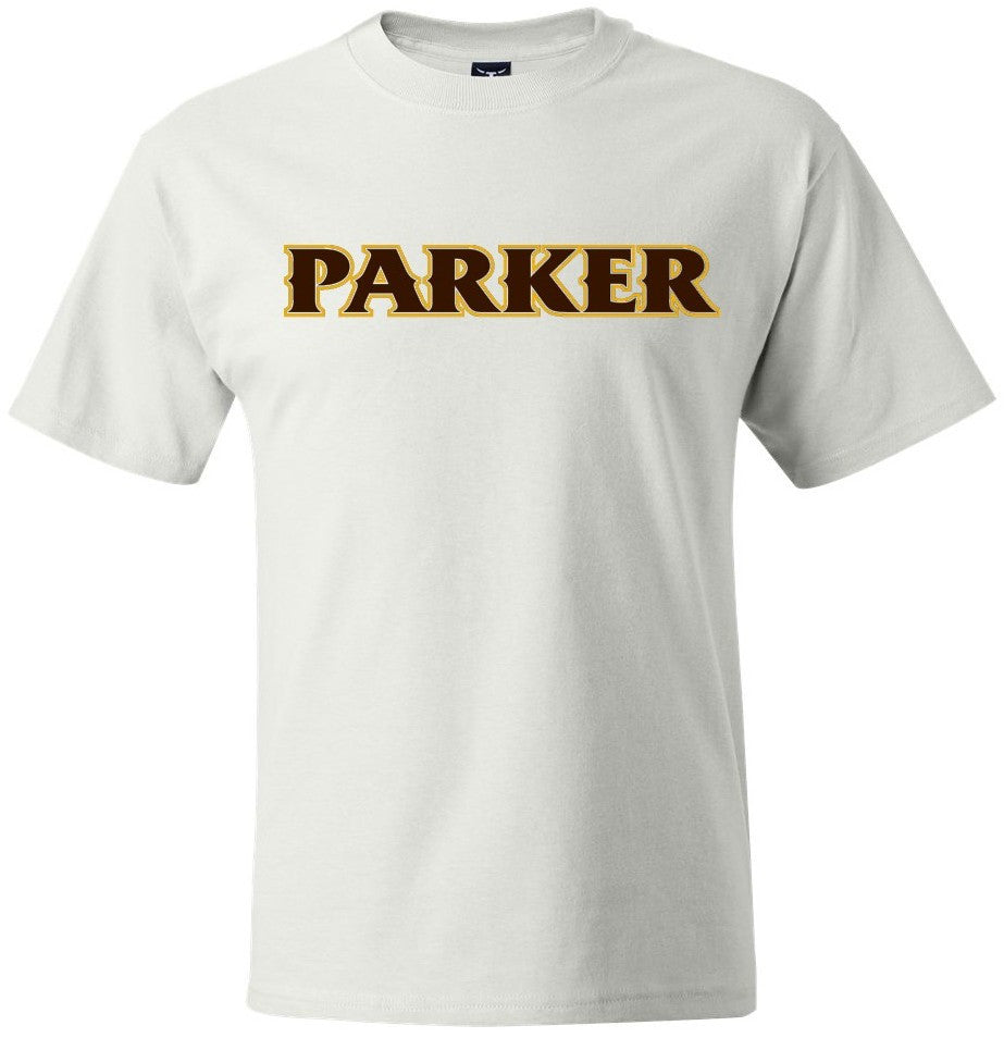 Adult Beefy-Tee - "PARKER" or "P"