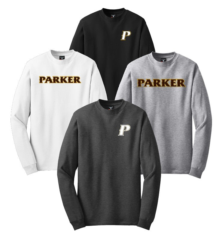 Adult Long Sleeve Beefy Tee  - "PARKER or "P"