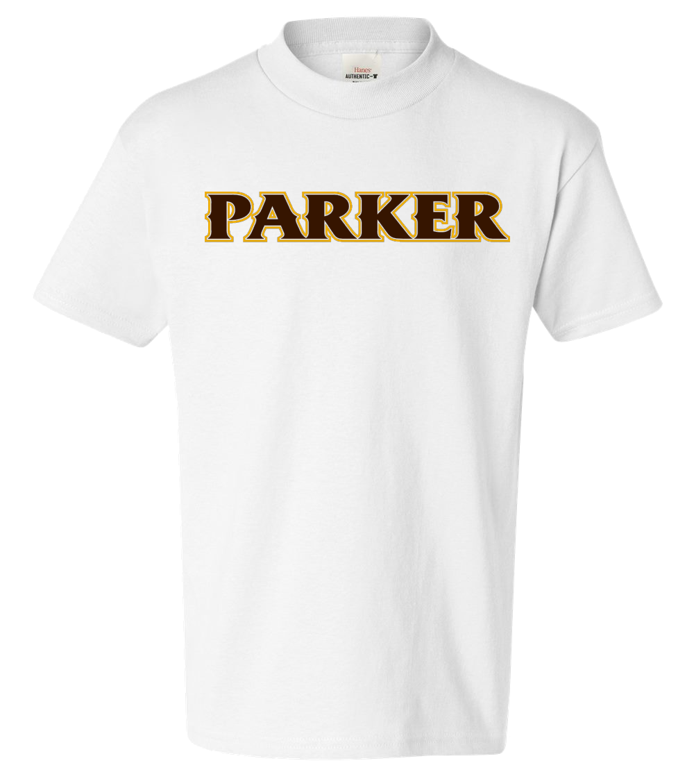 Youth Cotton Tees -"PARKER" or "P"