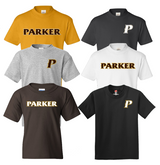 Youth Cotton Tees -"PARKER" or "P"