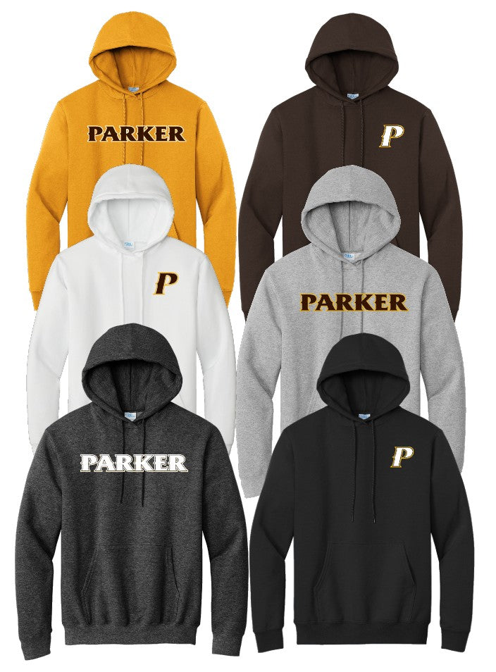 Men's Essential Pullover Hooded Sweatshirt - "PARKER" or "P"