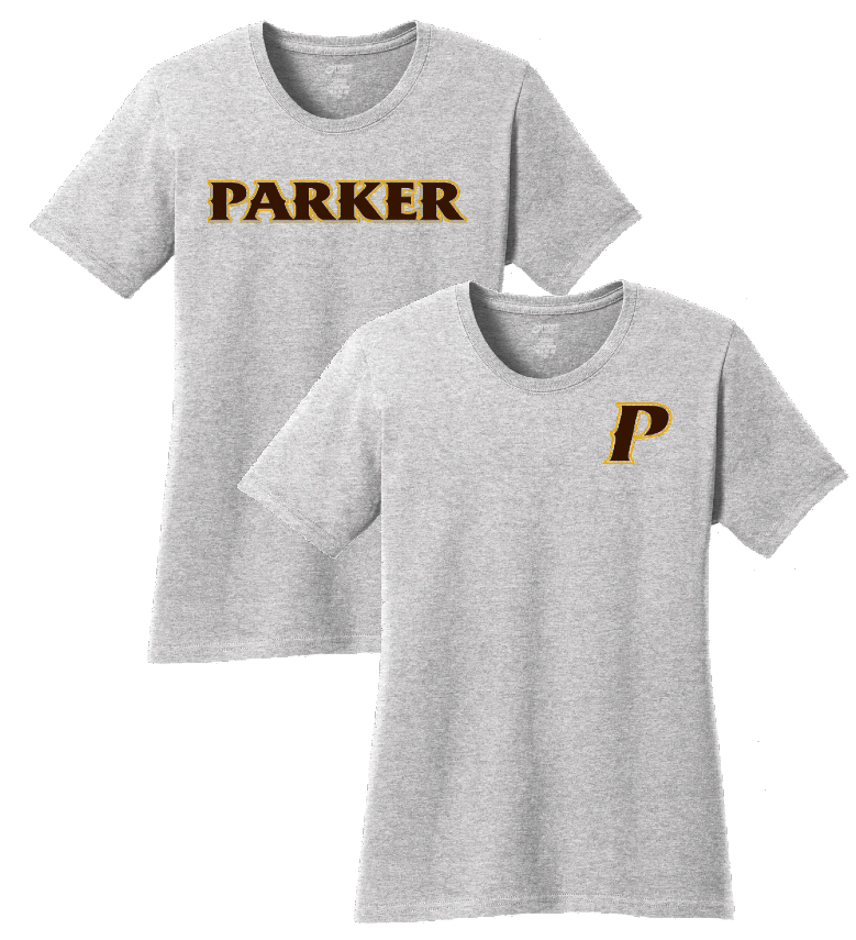 Ladies Core Cotton Tee - "PARKER" or "P" [CLOSEOUT]