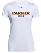 Ladies Locker Tee 2.0 - "PARKER GOLF" [colors: gray, white]