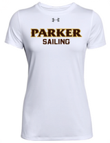 Ladies Locker Tee 2.0 - "PARKER SAILING" [colors: gray, white]